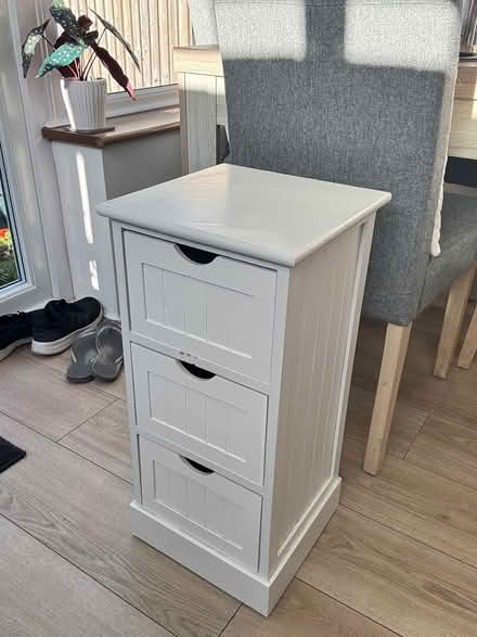 Photo of free 3 drawer wooden cabinet (Adeyfield HP2) #3