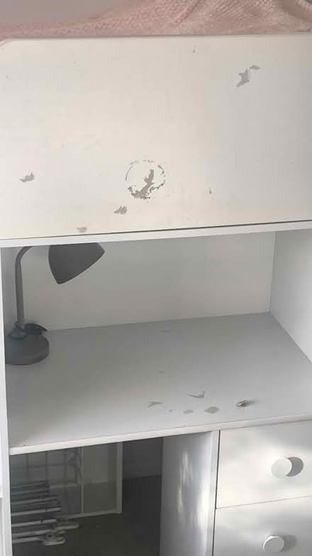 Photo of free High bed with desk (Surbiton KT6) #4