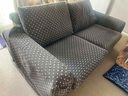 Photo of free Navy sofa (Salisbury) #2