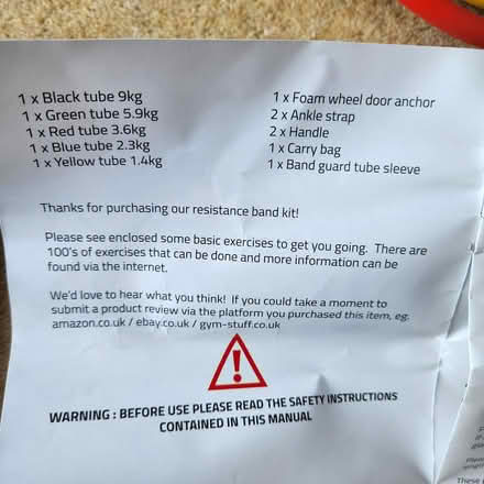 Photo of free Pro Tone Fitness Resistance Bands (GL53, Leckhampton, Cheltenham) #2