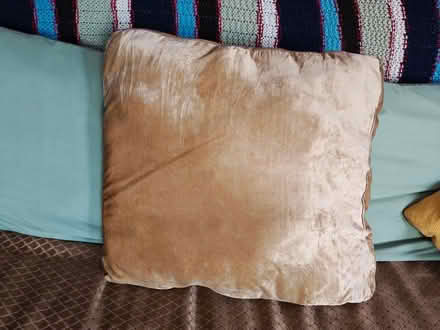 Photo of free Soft yellow decorative pillow (Hamilton Heights) #1