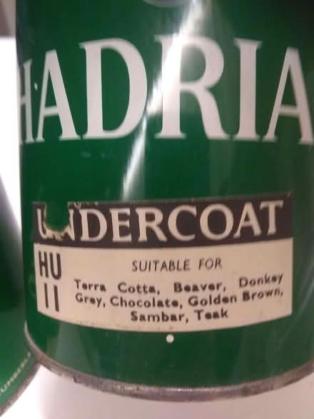 Photo of free Unopened but old Gloss and undercoat paint chocolate brown (Sonning Common RG4) #3