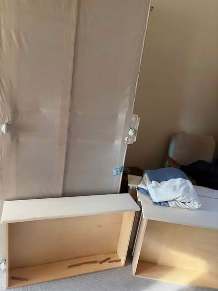 Photo of free John Lewis Super King Divan Base with drawers and cover (North Kensington W10) #2