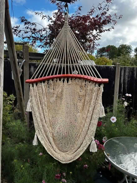 Photo of free Macrame hanging chair - used once (Cotteridge B30) #1