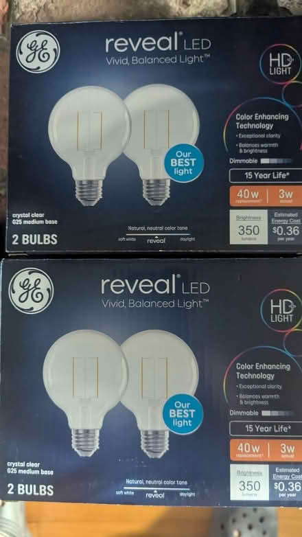 Photo of free 4 Led clear round light bulbs (Kent Island) #1