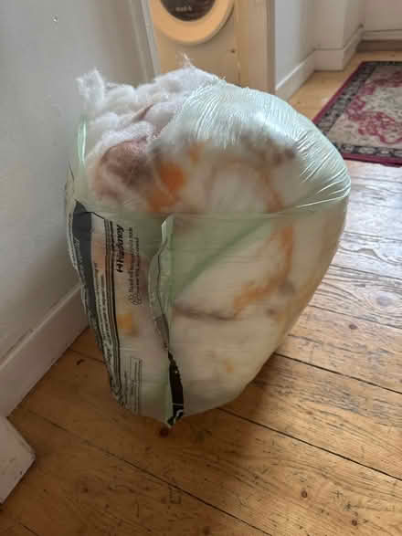 Photo of free Bag of stuffing / foam (Cambridge Heath E9) #2