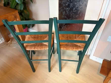 Photo of free 2 Dining Chairs Green (North Abingdon OX14) #2