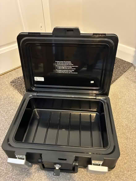 Photo of free Solid metal locked box (Theale, Reading) #2