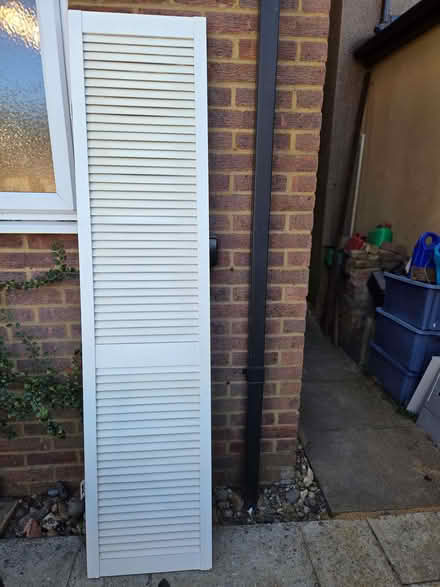 Photo of free Pair of white louvered internal doors (Fleetville AL1) #1