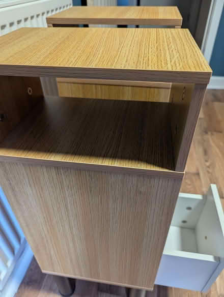 Photo of free Pair of Wood Effect Bedside Tables with Drawers (Leith EH6) #2