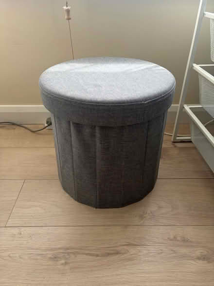 Photo of free Willi foot stool storage grey (DA15 Sidcup) #2