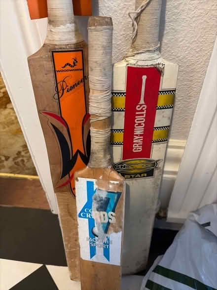 Photo of free Three cricket bats - used, but good (Sharrow S7) #2