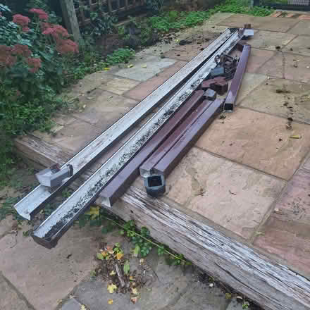 Photo of free Used gutter 2x10ft (Barnard's Green WR14) #1