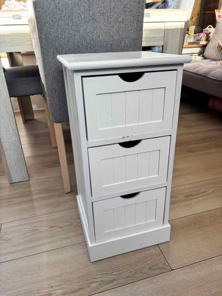 Photo of free 3 drawer wooden cabinet (Adeyfield HP2) #1