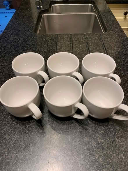 Photo of free 6 Large White China Mugs (Altrincham, WA15) #2