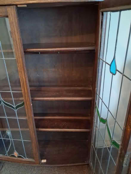 Photo of free Oak display cabinet (St John's Road, Woking) #2