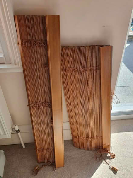 Photo of free 2 wooden venitian blinds (Carshalton SM5) #1