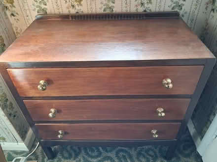 Photo of free Antique oak chest of drawers (St John's Road, Woking) #2