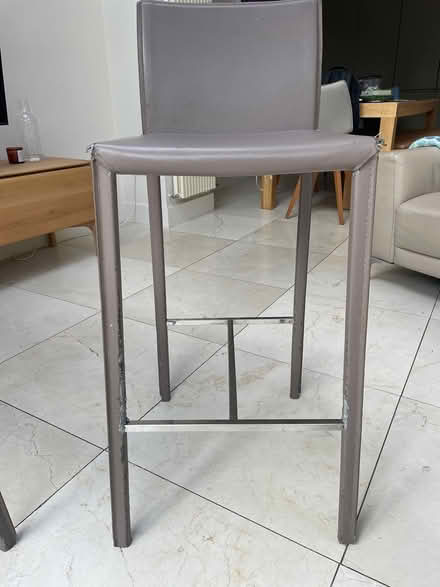 Photo of free 3 high stools leather (Celbridge) #1