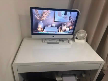 Photo of free white computer desk & 2 clothes stands (Stanford-Le-Hope SS17) #2