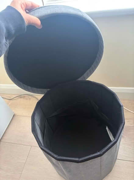 Photo of free Willi foot stool storage grey (DA15 Sidcup) #1
