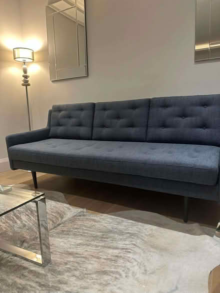 Photo of free Grey / Blue Sofa (Bayswater W2) #2