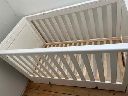 Photo of free Mothercare wooden cot bed (Stalybridge SK15) #1