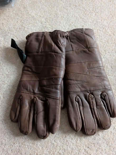 Photo of free Adult gloves brown like new (Maidenbower, RH10) #1