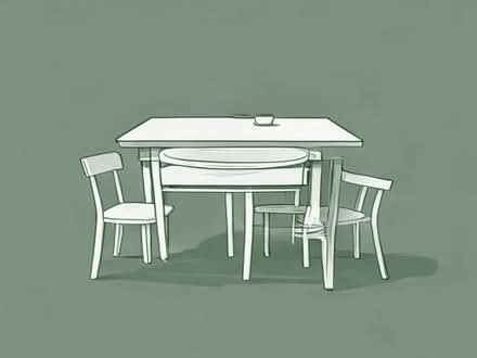 Photo of Dinning table with chairs (Whitehall BS5) #1