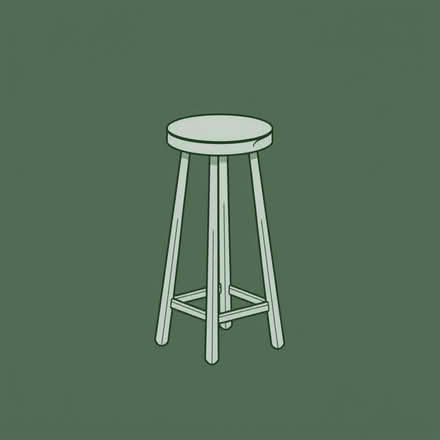 Photo of Very tall, simple wooden bar stool (Dyke Road area BN3) #1