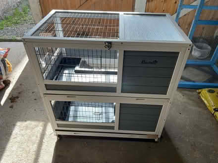 Photo of free Double decker used rabbit hutch (Guiseley LS20) #1