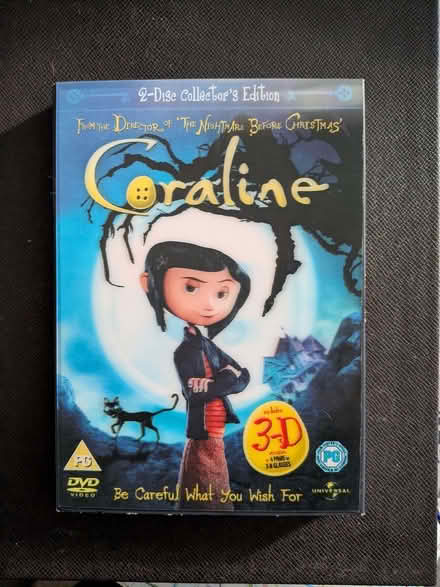 Photo of free Coraline 3D DVD (Llangefni LL77) #1