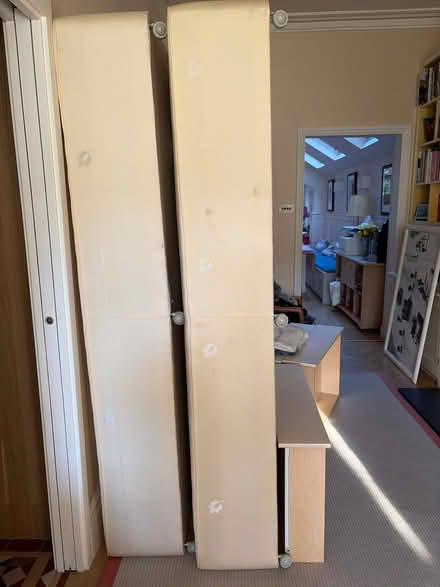 Photo of free John Lewis Super King Divan Base with drawers and cover (North Kensington W10) #1