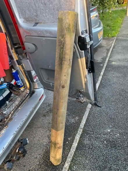 Photo of free Wooden posts x3 (Golborne WA3) #1