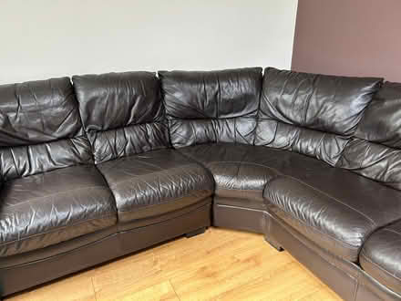Photo of free Leather Corner Sofa & Leather Swivel Chair - Collection (Narborough LE19) #1