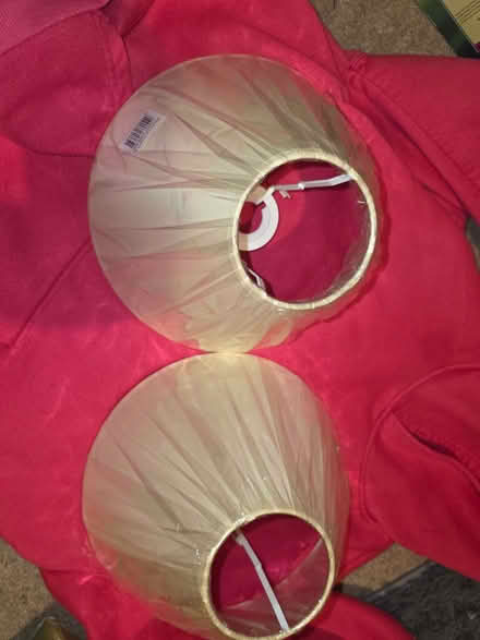 Photo of free Two cream lampshades (Alderton GL20) #1