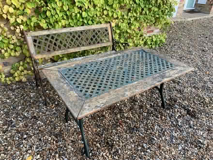 Photo of free Garden bench & table (Wood Street Village GU3) #1