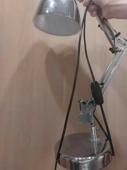 Photo of free Chrome coloured desk lamp - no bulb (Queens Walk W5 1TT) #1