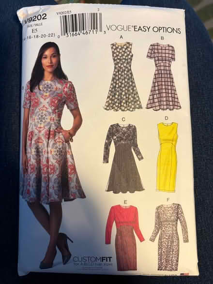 Photo of free Vogue dress pattern size 14-22 (Hitchin Herts SG4) #1