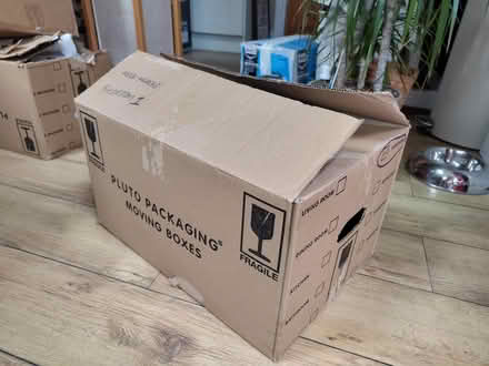 Photo of free Moving boxes, 15-20. Most are 50x30x30 some are bigger. (Pipers Ash CH2) #1