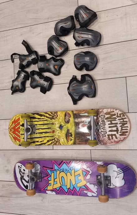 Photo of free 2 x skateboards and protection kids (Horndon On The Hill SS17) #1