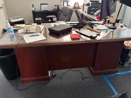Photo of free Executive Desk and credenza (Rochester) #1
