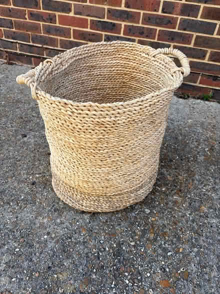 Photo of free Raffia basket 19” (50cm) tall (Seaford BN25) #2