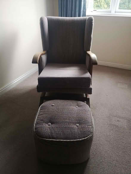 Photo of free Rocking chair, foot stool (Central Lancaster LA1) #1