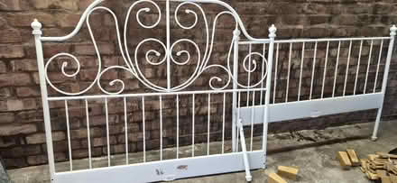 Photo of free Metal framed double bed base (no mattress) (Clayton-le-Woods PR25) #1