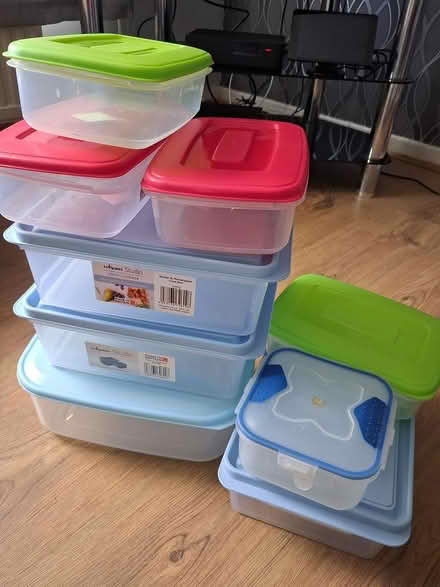 Photo of free Tupperware plastic boxes (Eyres Monsell Leicester LE2) #1
