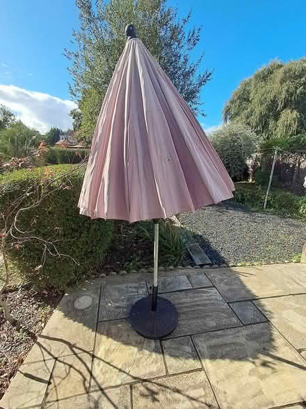 Photo of free Garden umbrella and base (Burgess Hill RH15) #1