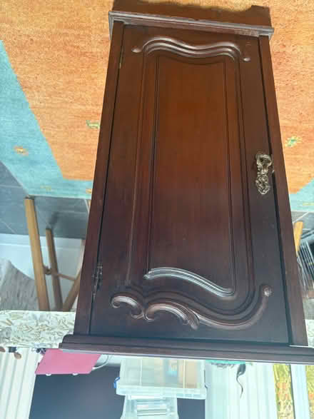 Photo of free Victorian mahogany pot cupboard or bedside table (Birchwood LN6) #1