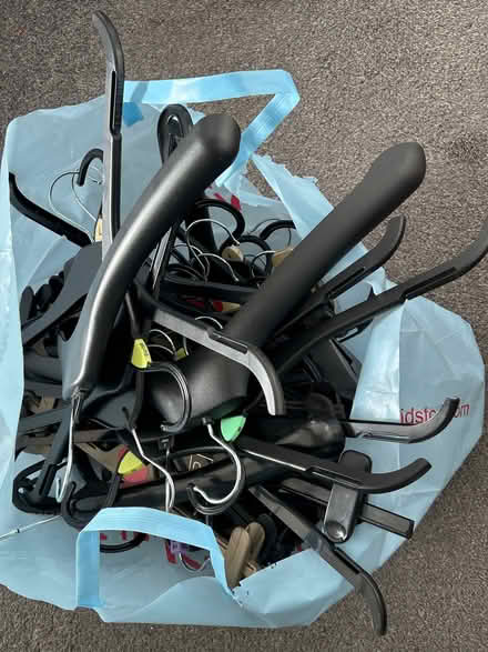 Photo of free Bag of assorted hangers (Currie EH14) #1