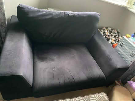Photo of free Black Velvet Armchair (Bewdley DY12) #1